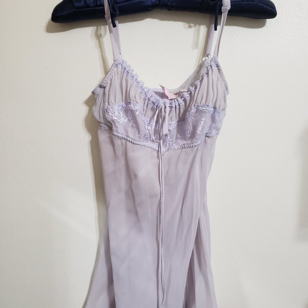 Victorias Secret light purple silk & lace babydoll